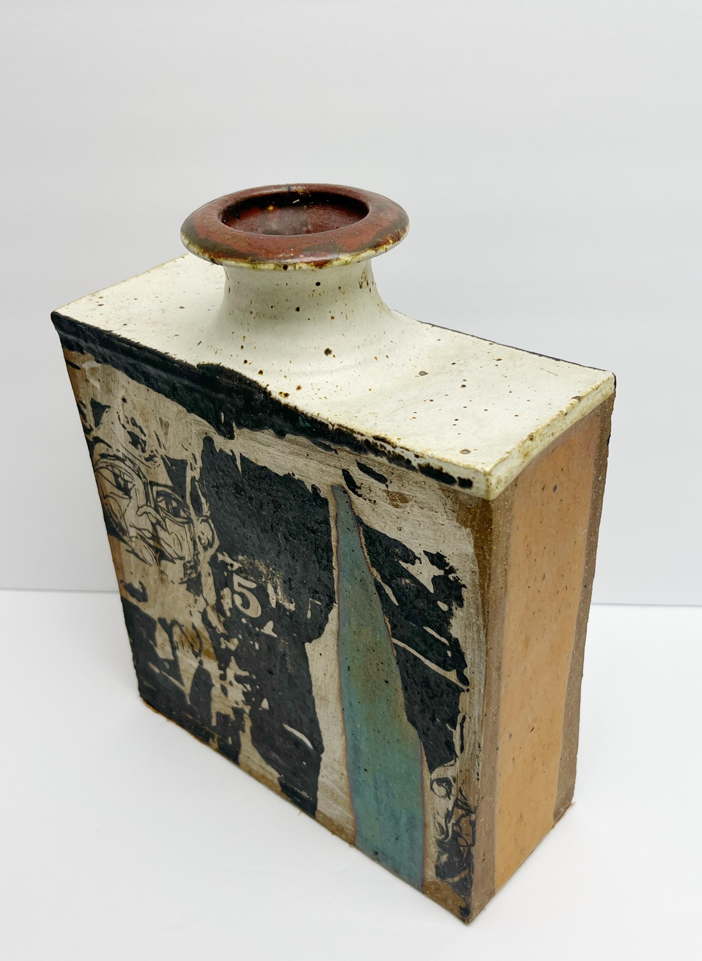 Don Johns Vaso grande in ceramica Graphic Pottery In condizioni buone in vendita a Miami, FL