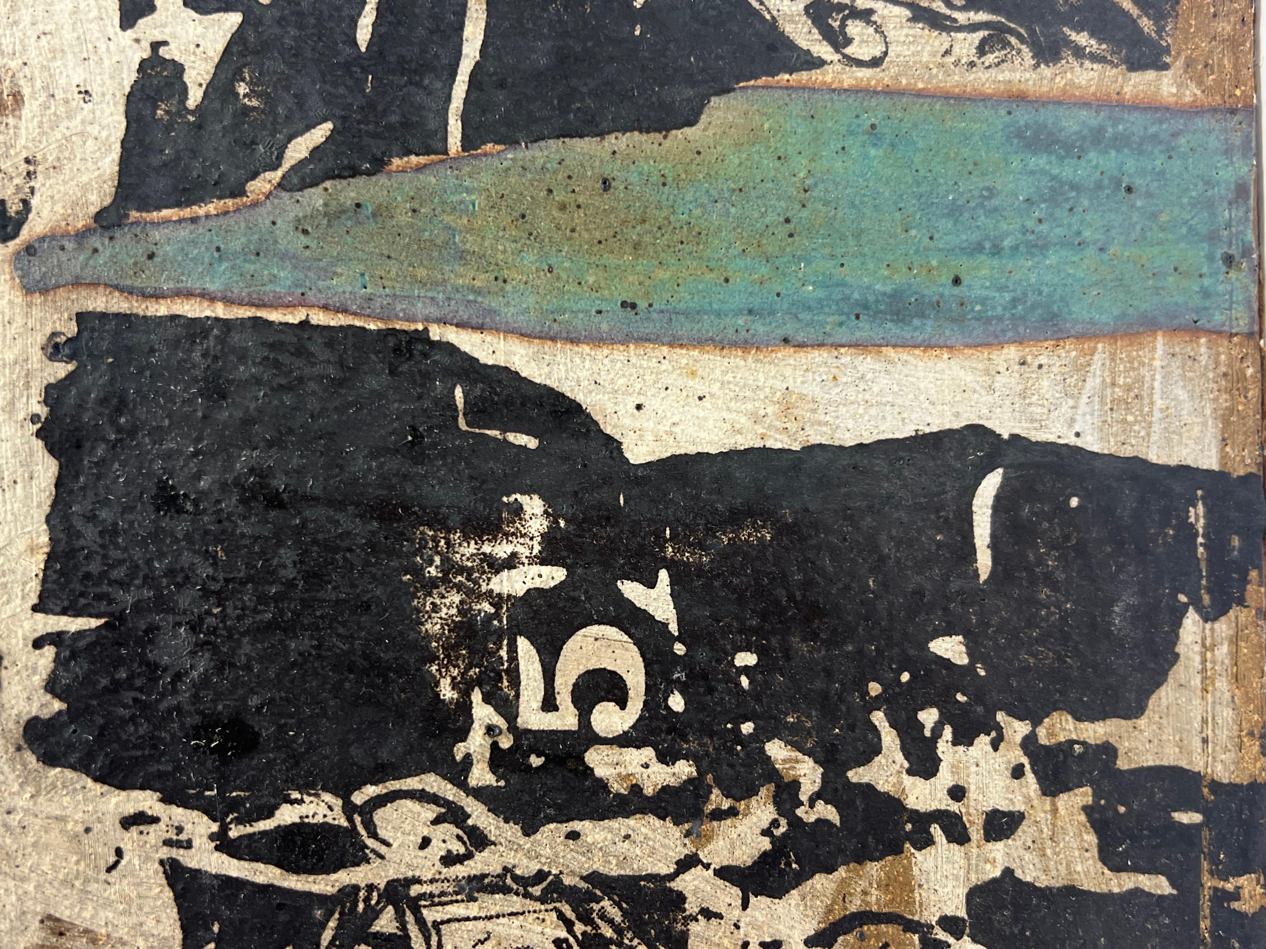 Don Johns Vaso grande in ceramica Graphic Pottery in vendita 1