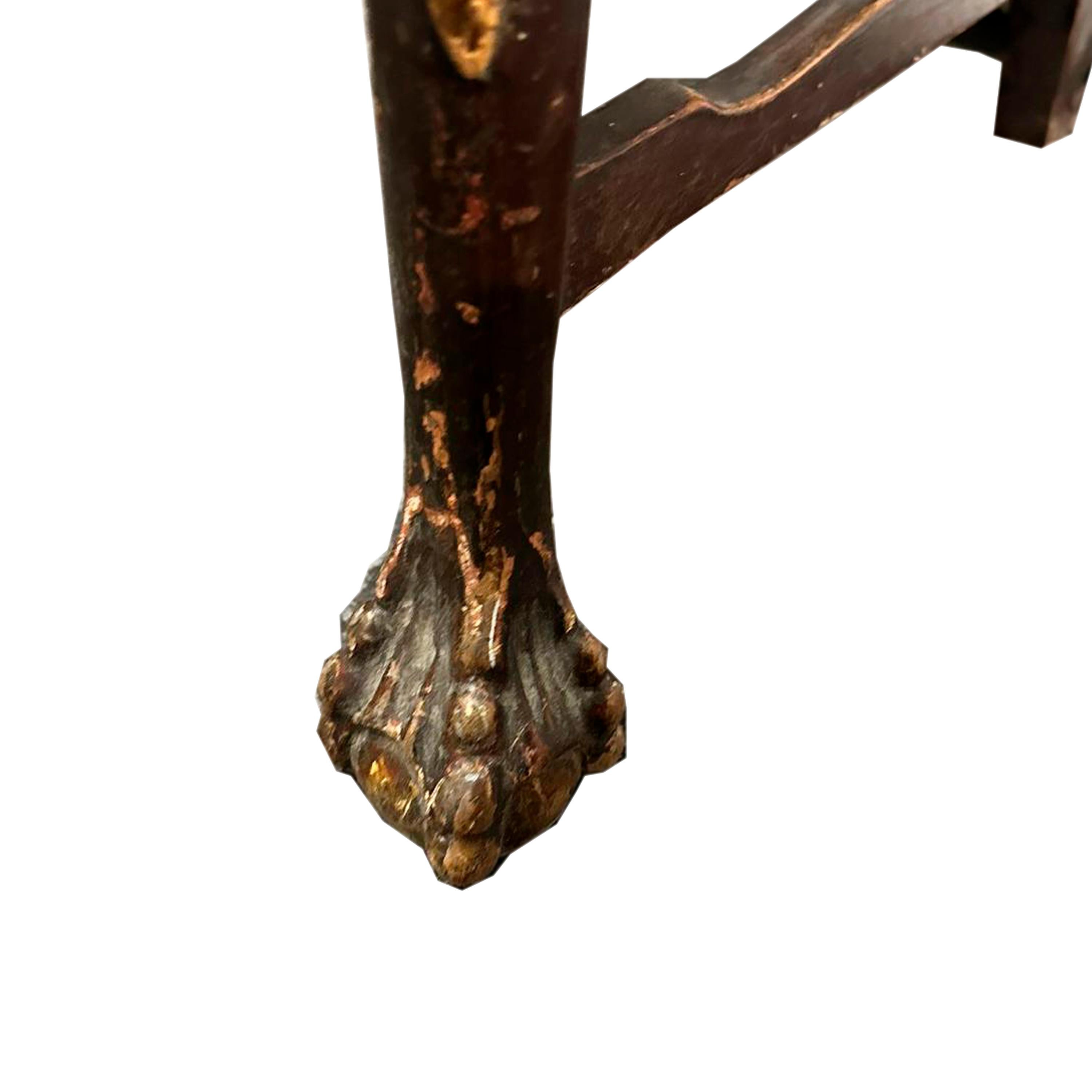 Rococo Chaise polychrome de style « Don Jose », Portugal, 18e siècle. en vente