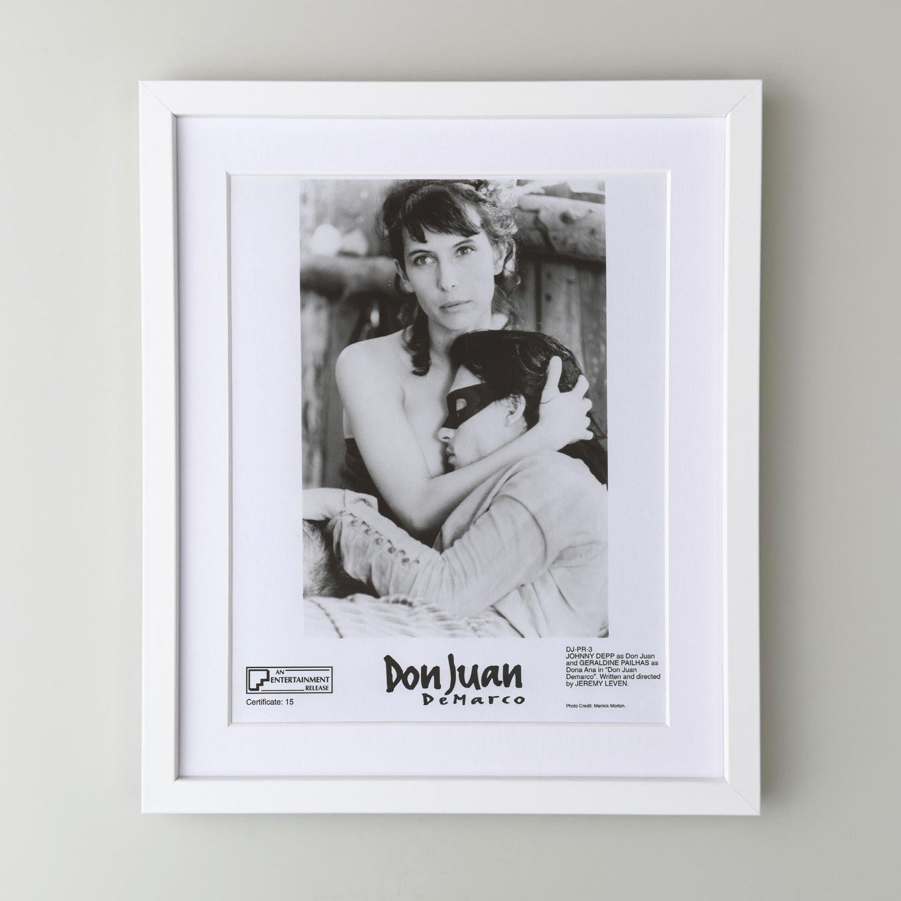 Don Juan DeMarco 1994 Publicity Film Movie Press Still Framed In Excellent Condition For Sale In Bath, Somerset