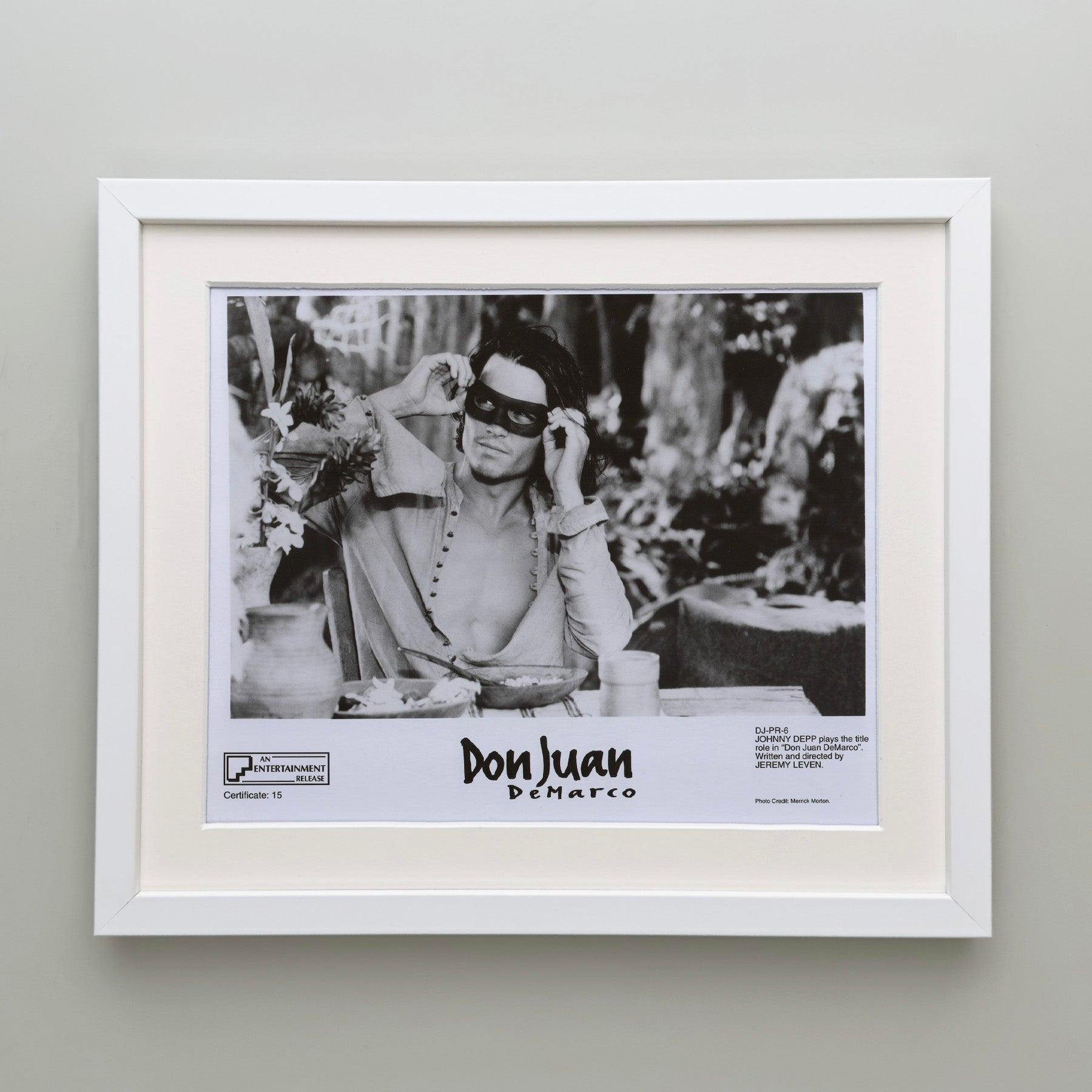 Don Juan DeMarco 1994 Publicity Film Movie Press Still Framed In Excellent Condition For Sale In Bath, Somerset
