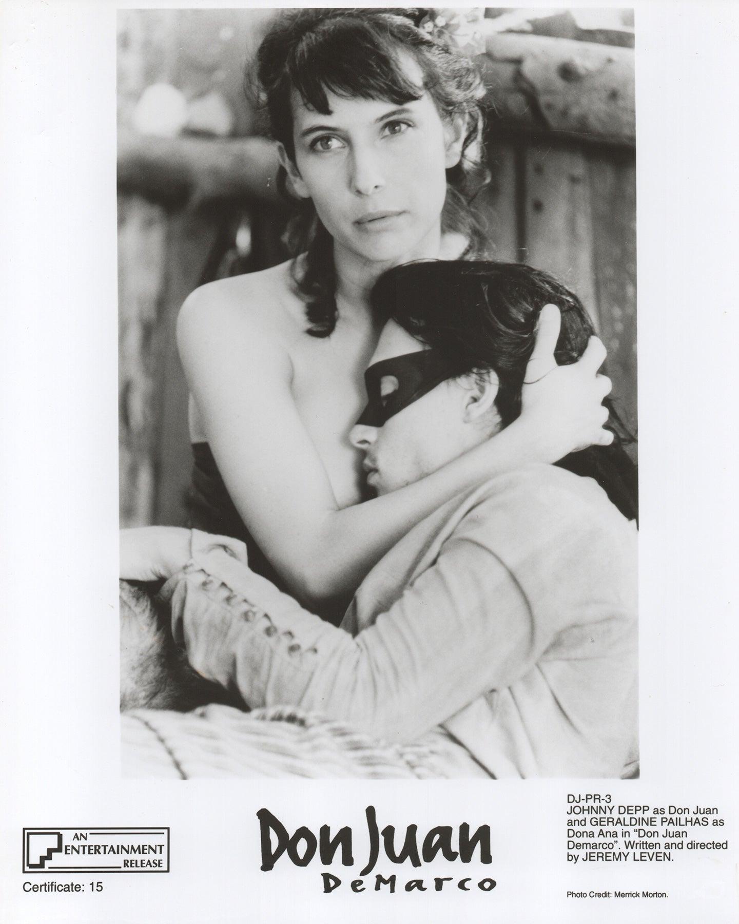 Paper Don Juan DeMarco 1994 Publicity Film Movie Press Still Framed For Sale