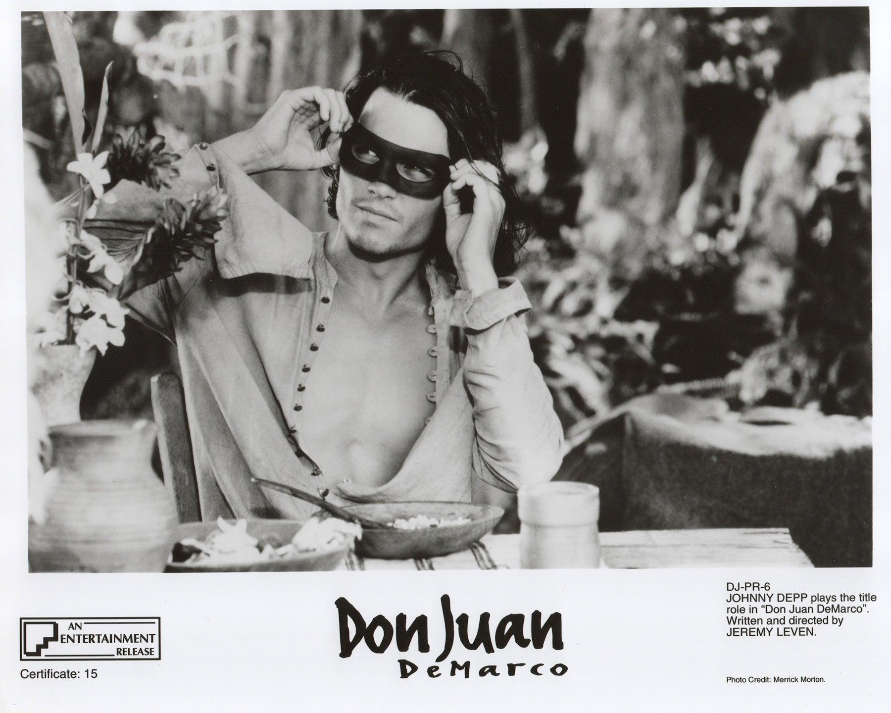 Paper Don Juan DeMarco 1994 Publicity Film Movie Press Still Framed For Sale