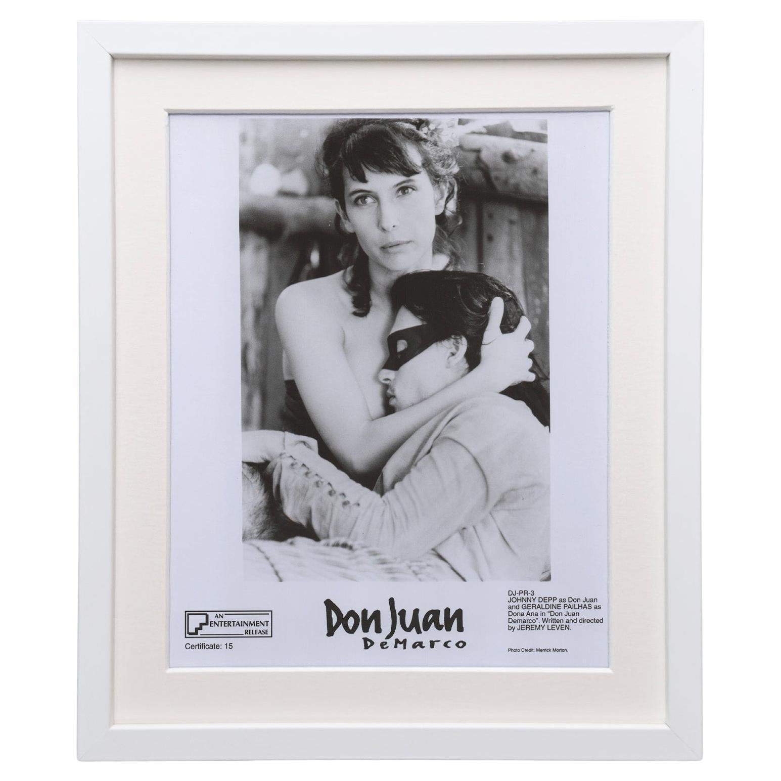 Don Juan DeMarco 1994 Publicity Film Movie Press Still Framed For Sale