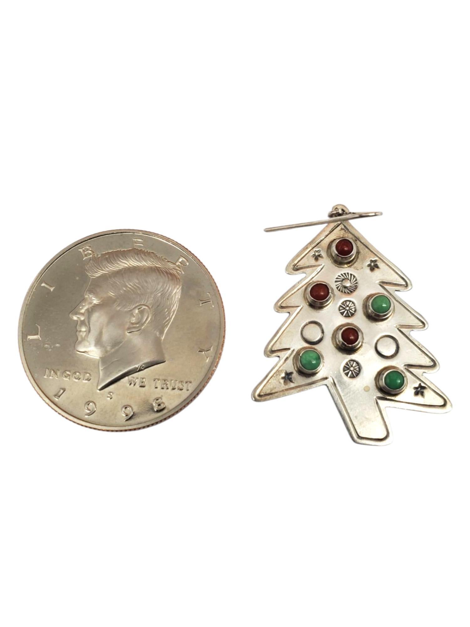 Don Lucas Sterling Silber Weihnachtsbaum baumeln Ohrringe #21531 im Angebot 4