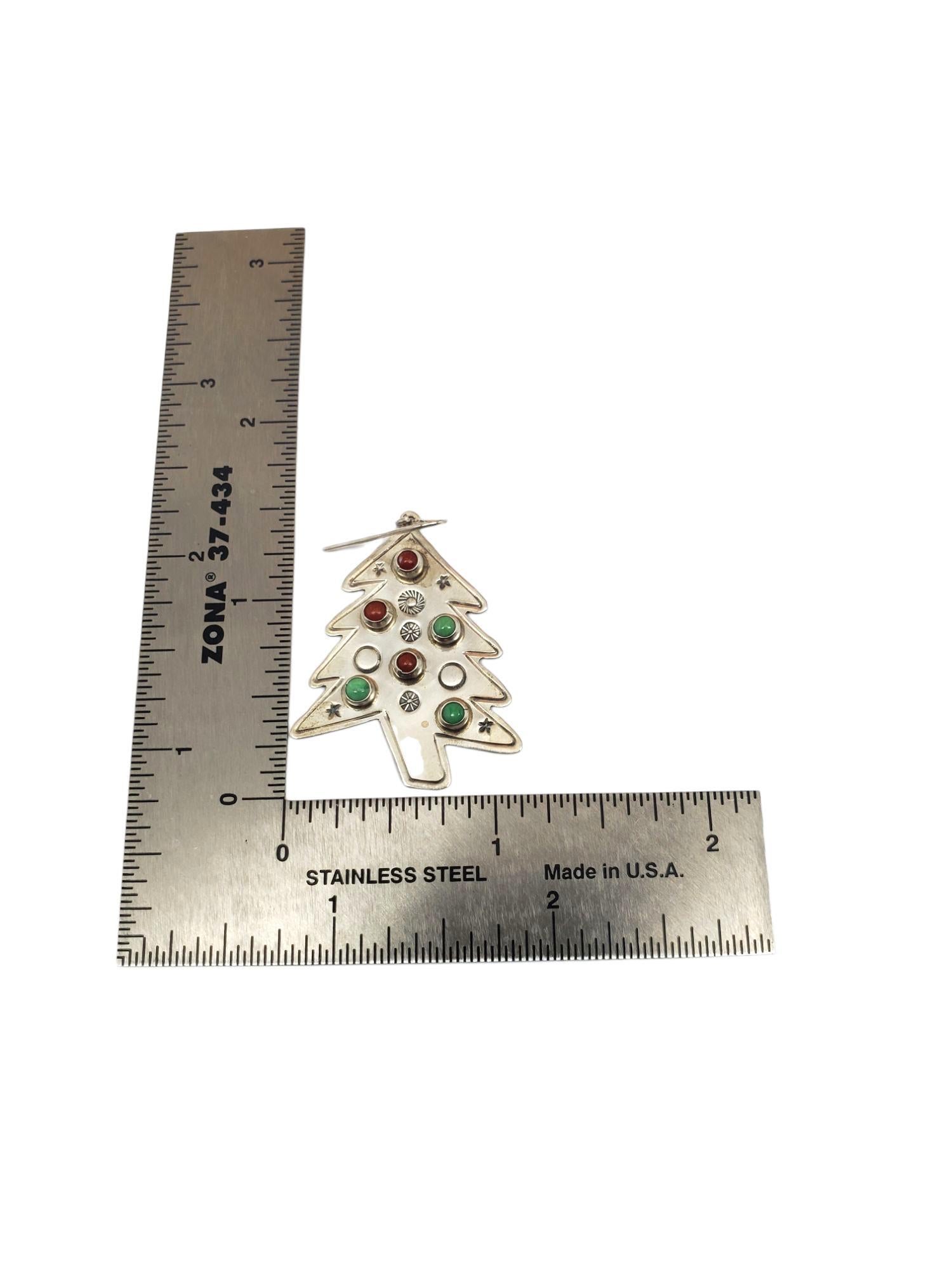 Don Lucas Sterling Silber Weihnachtsbaum baumeln Ohrringe #21531 im Angebot 5