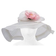 Don Marshall Wide-Brimmed White Hat
