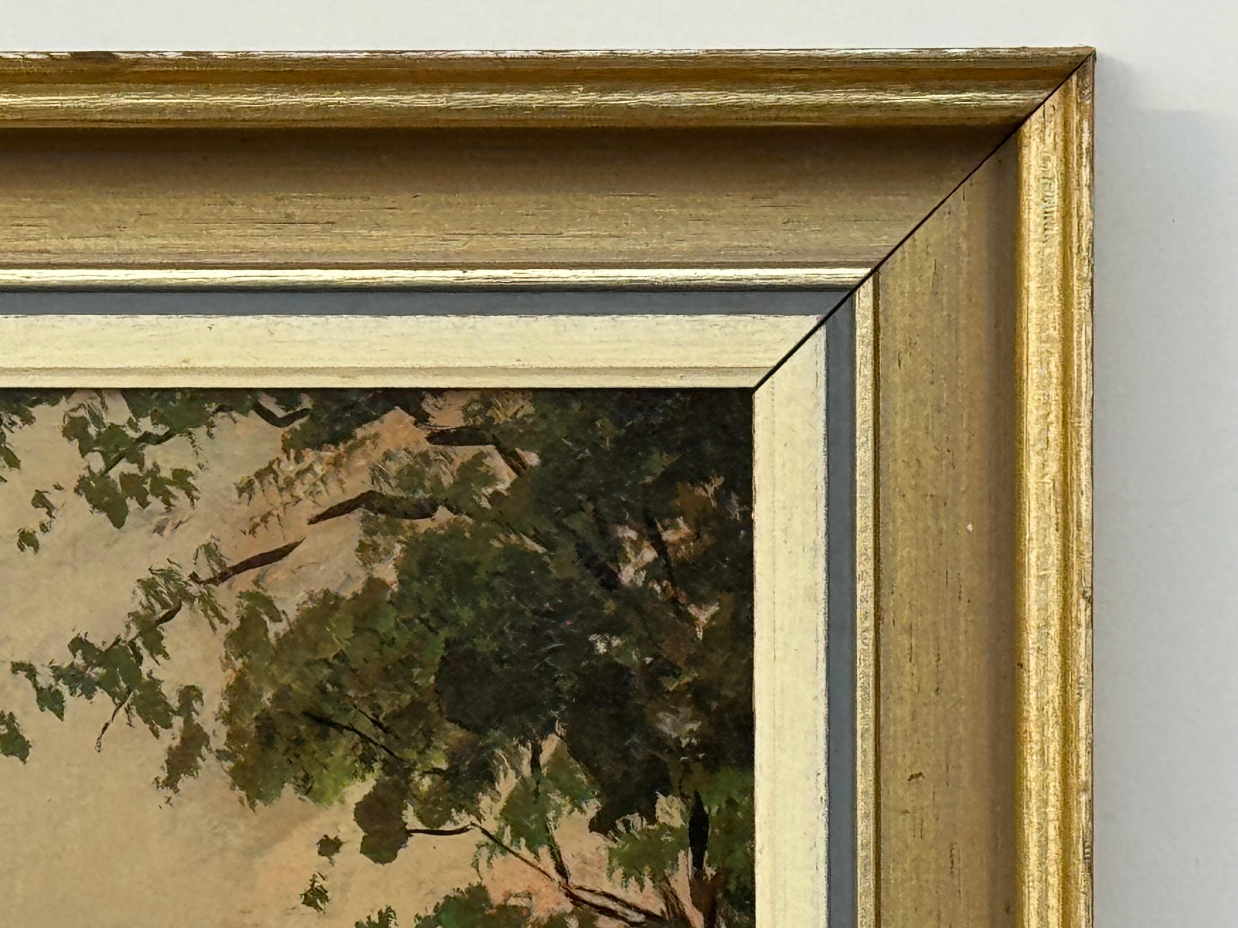 Il tempo del raccolto in una fattoria sulla costa orientale dell'Inghilterra di un artista britannico del XX secolo in vendita 6