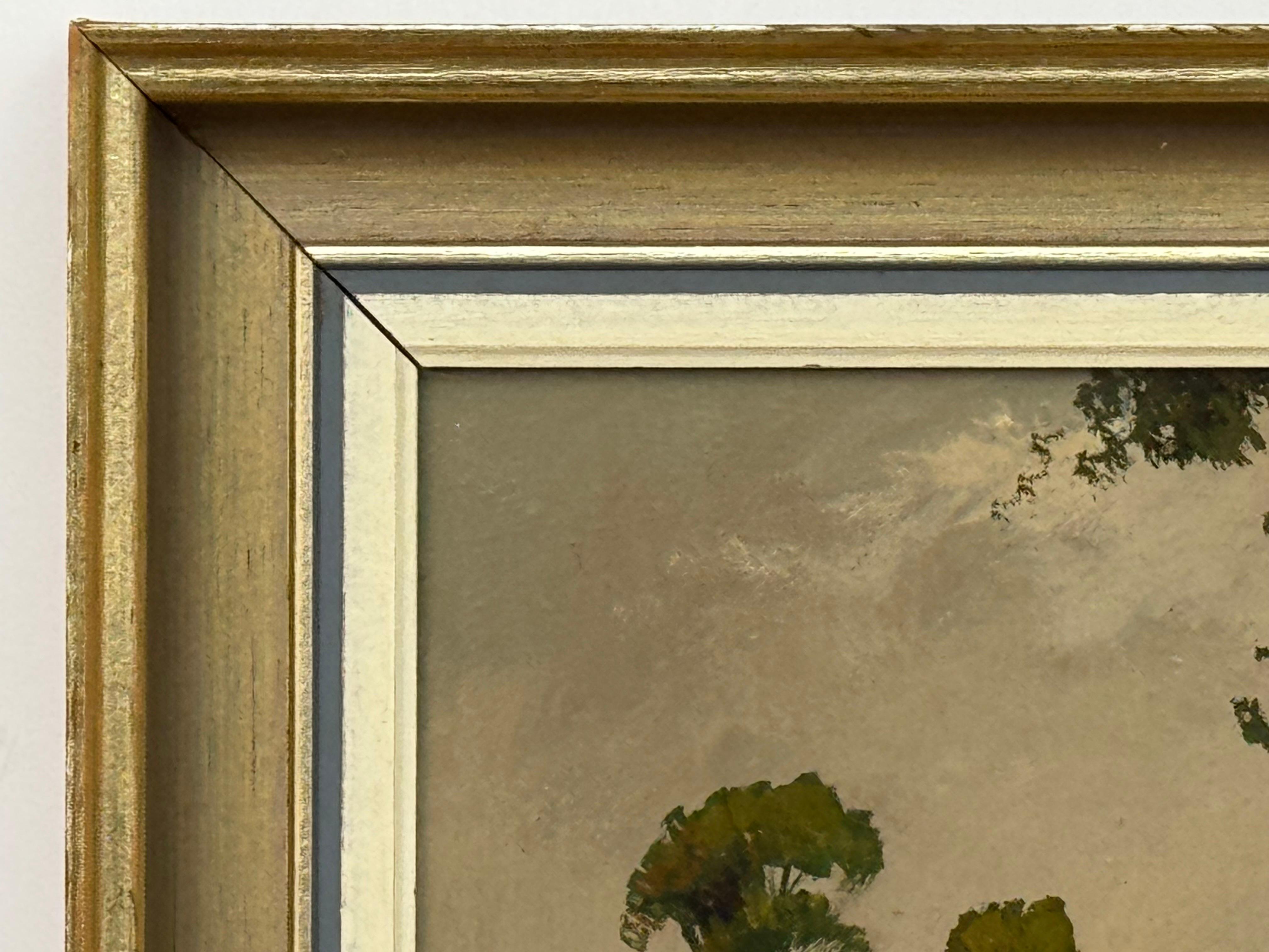 Il tempo del raccolto in una fattoria sulla costa orientale dell'Inghilterra di un artista britannico del XX secolo in vendita 1