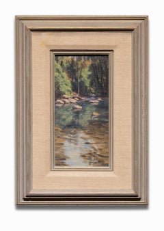 Paysage Don Miles "Oak Creek n° 1" Huile sur planche