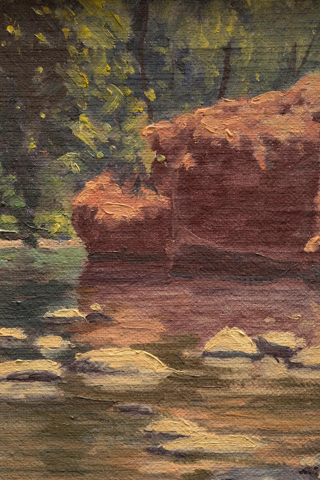 This landscape painting by Don Miles is titled 
