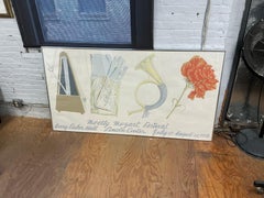 1978 Mozart Predella Serigraph, Framed Screen Print, Contemporary Art