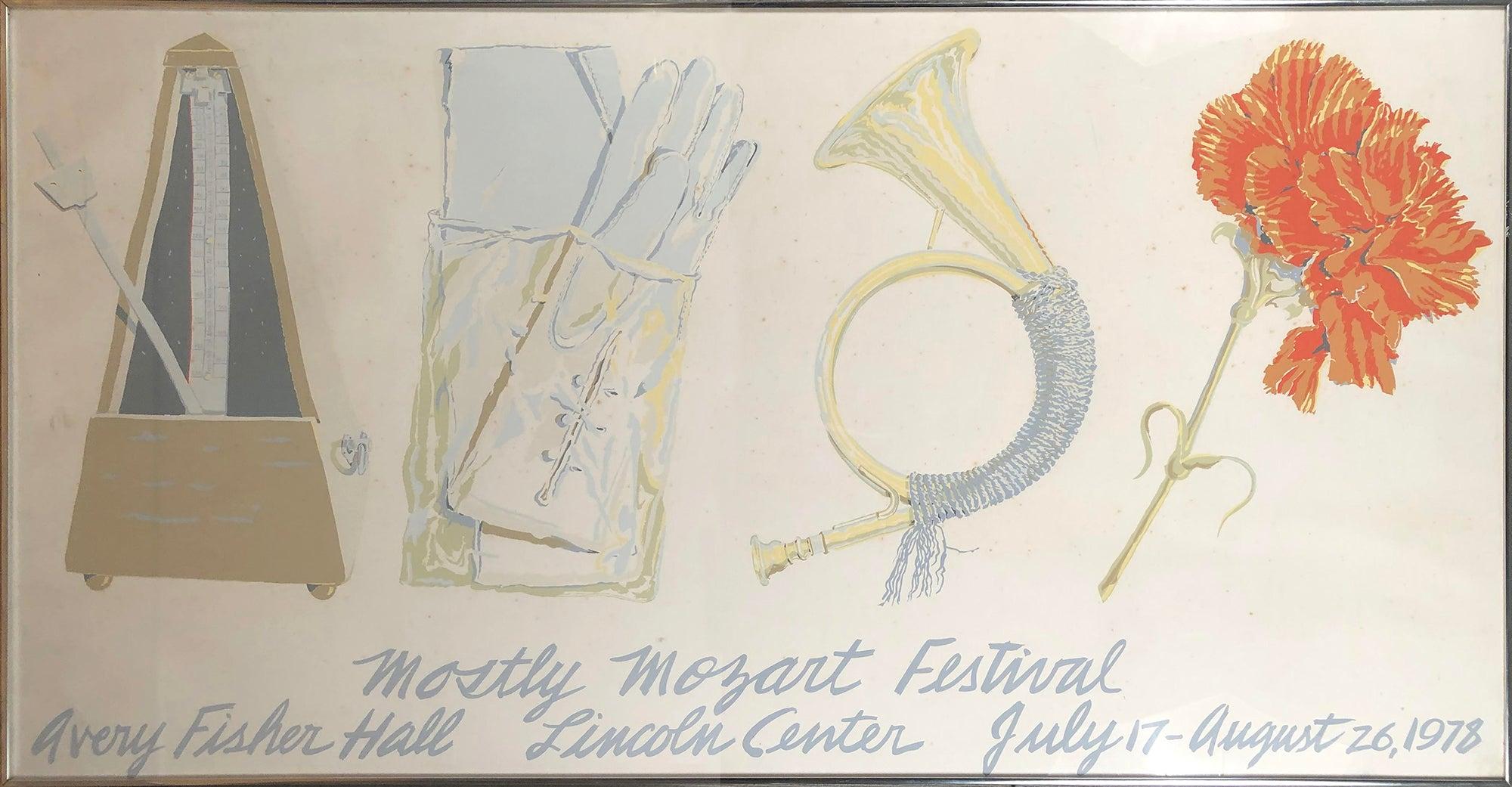 1978 'Mozart Predella' Serigrafía Enmarcada