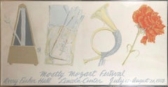 1978 Mozart Predella, serigrafia incorniciata, arte contemporanea