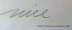 Don Nice New York, New York, vintage poster (hand signed, inscribed by Don Nice)