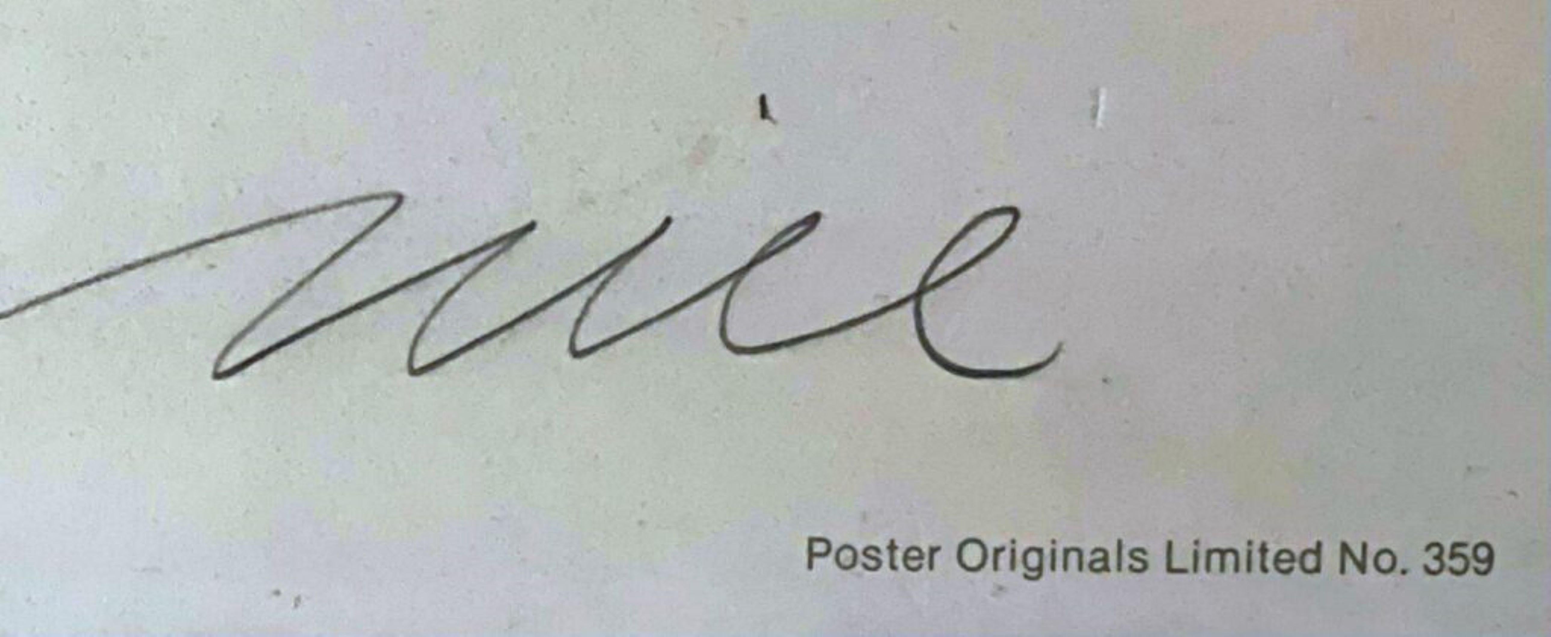 New York, New York, vintage 1980s poster (hand signed and inscribed by Don Nice) For Sale 1