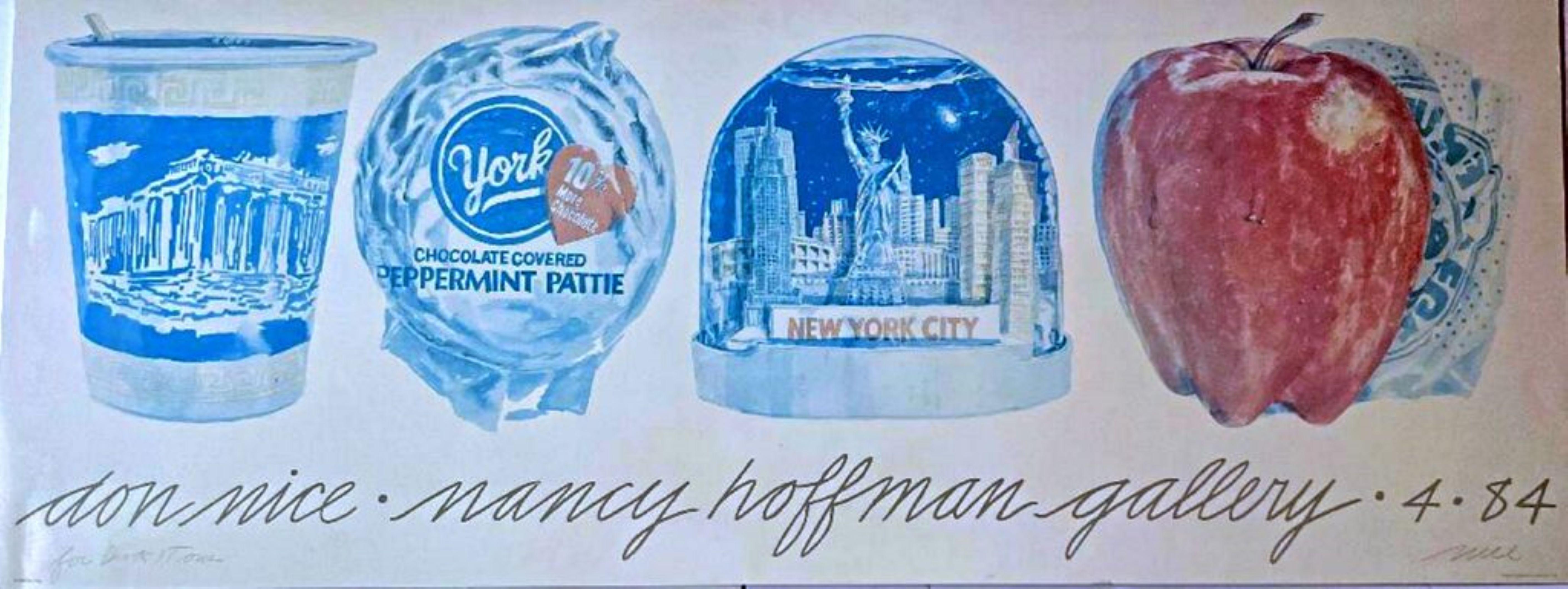 New York, New York, Vintage-Poster aus den 1980er Jahren (handsigniert und beschriftet von Don Nice)