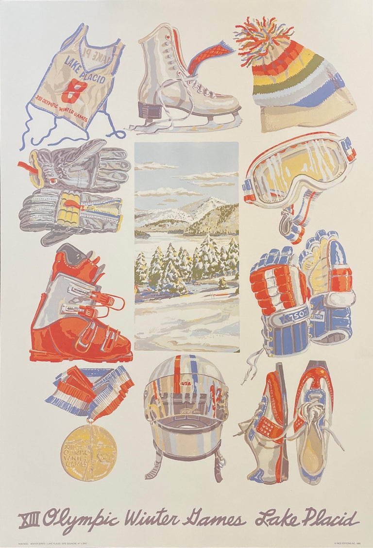 Don Nice - XIII Olympic Winter Games Lake Placid at 1stDibs | ashley judd  uk hockey, ashley judd hockey poster, ashley judd kentucky hockey poster