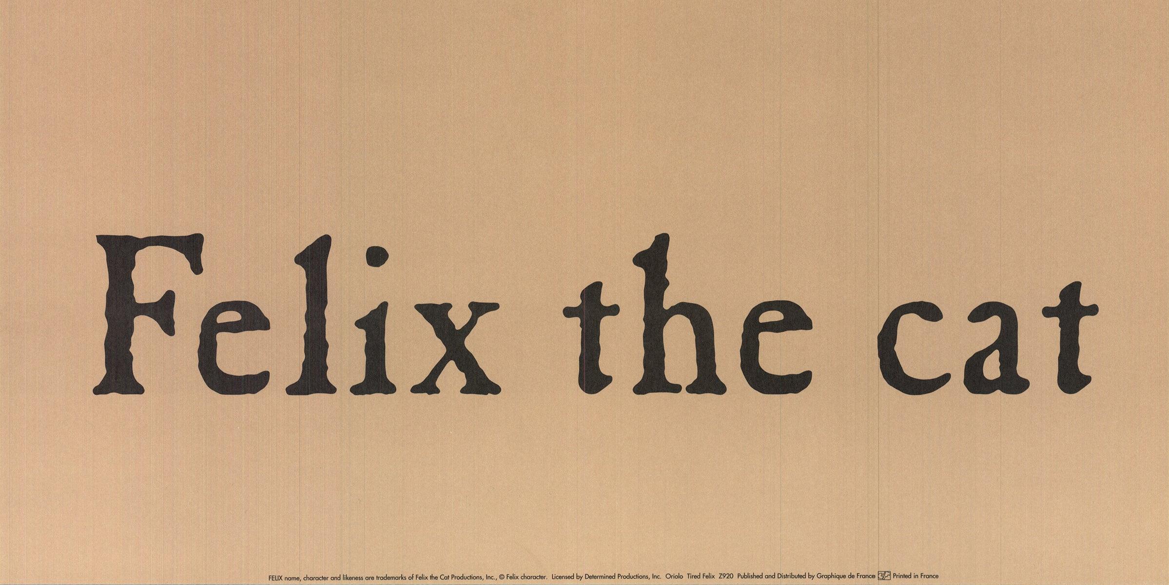 Felix Vintage 90's fatigué - Print de Don Oriolo