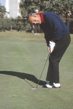 Arnold Palmer Taking a Shot Fine Art Print