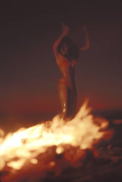 Vintage Raquel Welch Dancing With Fire Fine Art Print