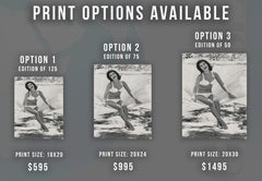 Raquel Welch Laughing on Hammock Fine Art Print
