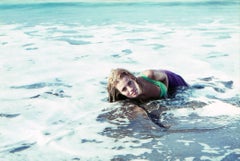 Vintage Raquel Welch Swimming in Ocean Fine Art Print