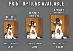 Sonny and Cher, The Dynamic Duo Holding Guns Fine Art Print