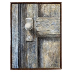 Don Paglia, Composition en trois tons, peinture réaliste en trompe-l'Oeil, 1980