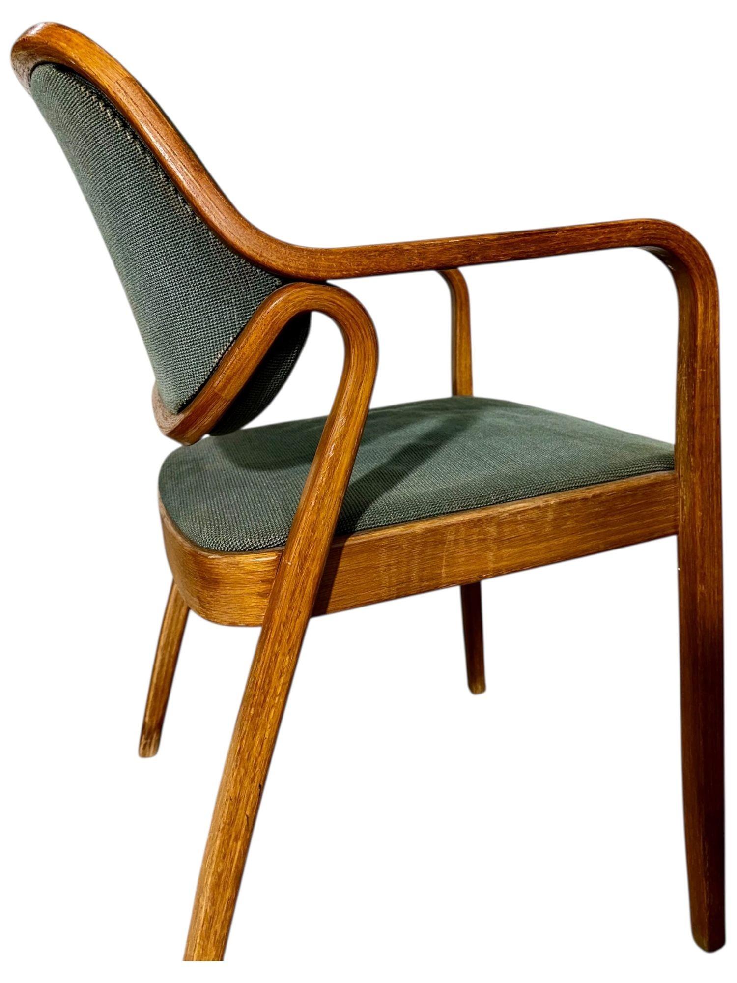 Fine XX secolo Don Pettit per Knoll Sedie a braccioli in Oak, 1980 in vendita