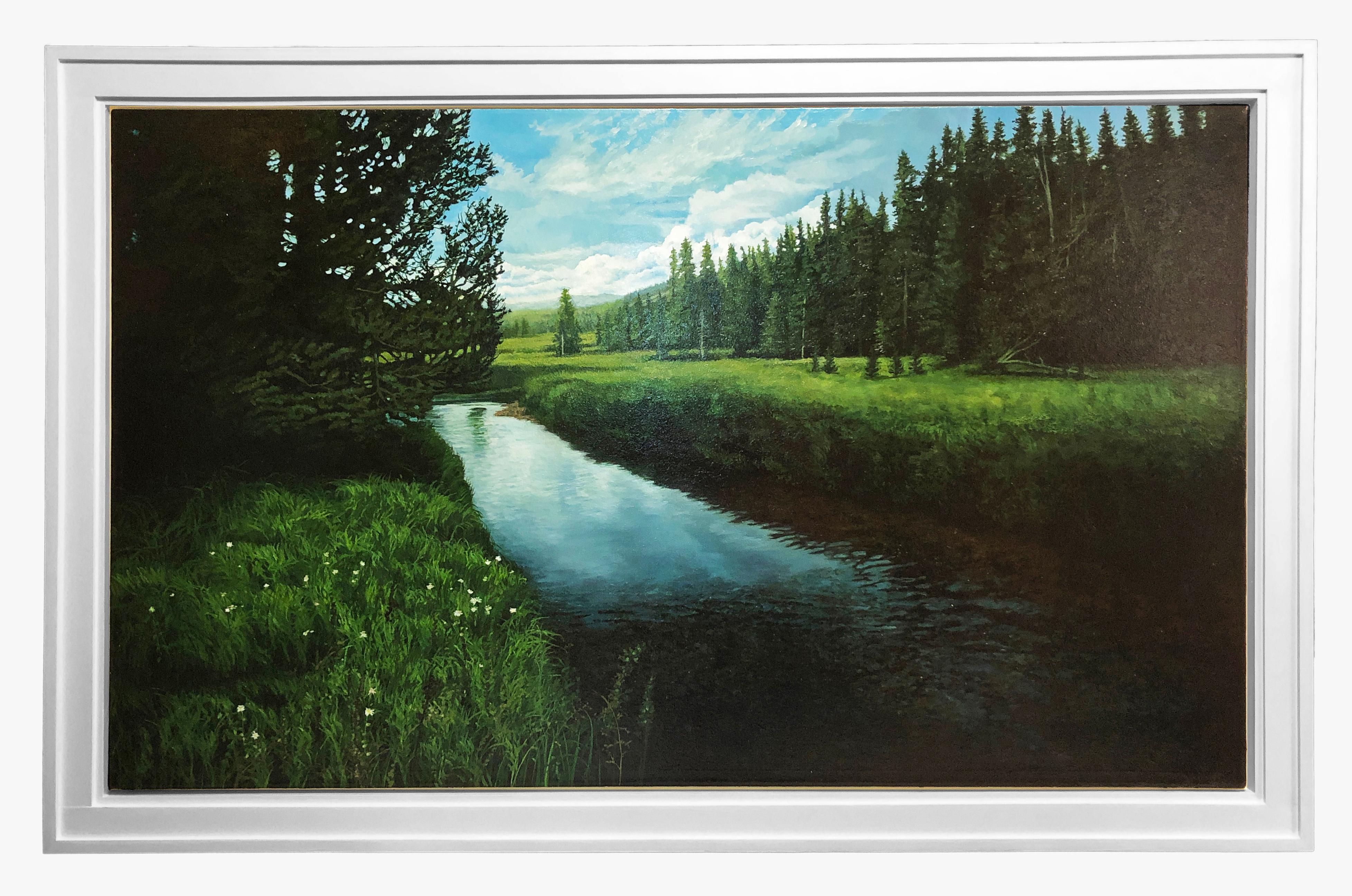 Cloud Peak Wilderness, olio originale, incorniciato - Painting di Don Pollack