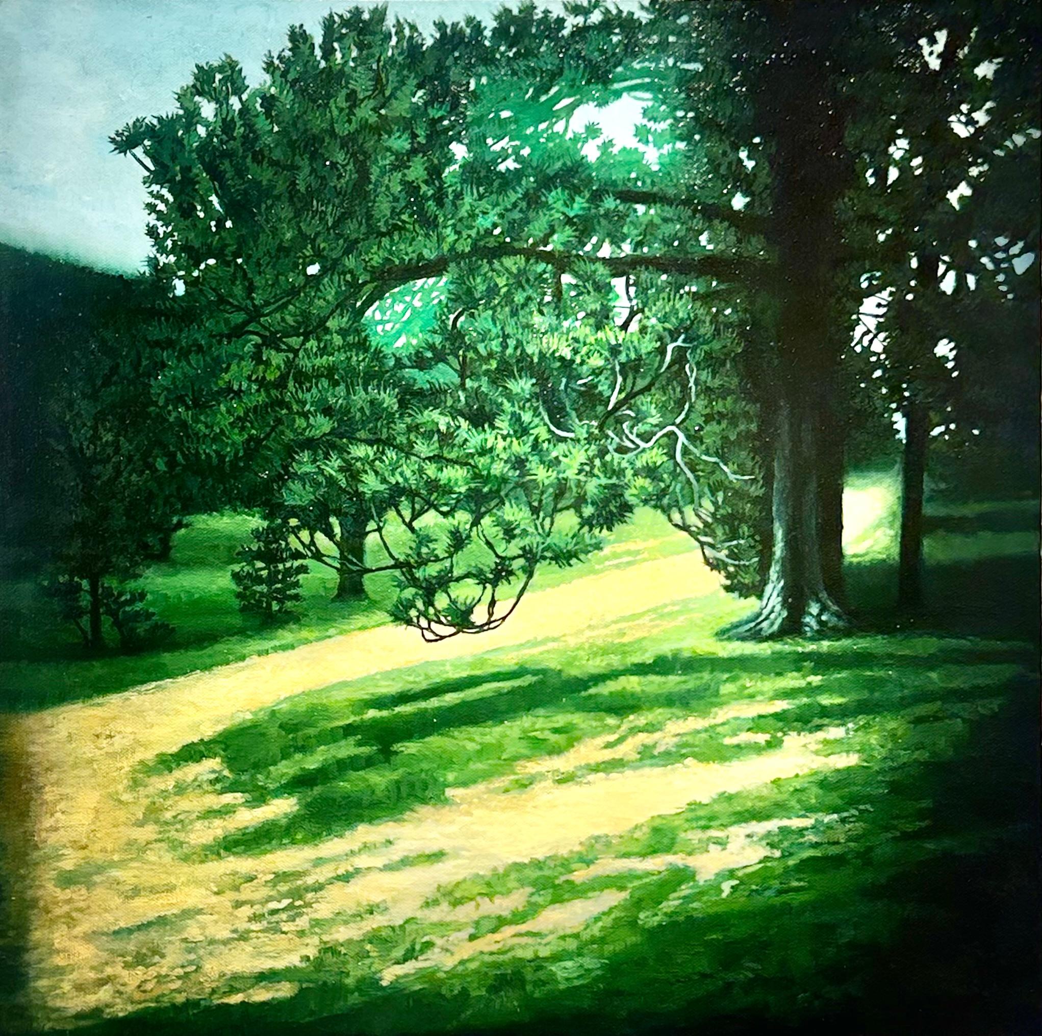 Don Pollack Landscape Painting - Lily Mountain Trail, Rocky Mountain National Park Colorado, Original Oil, Framed