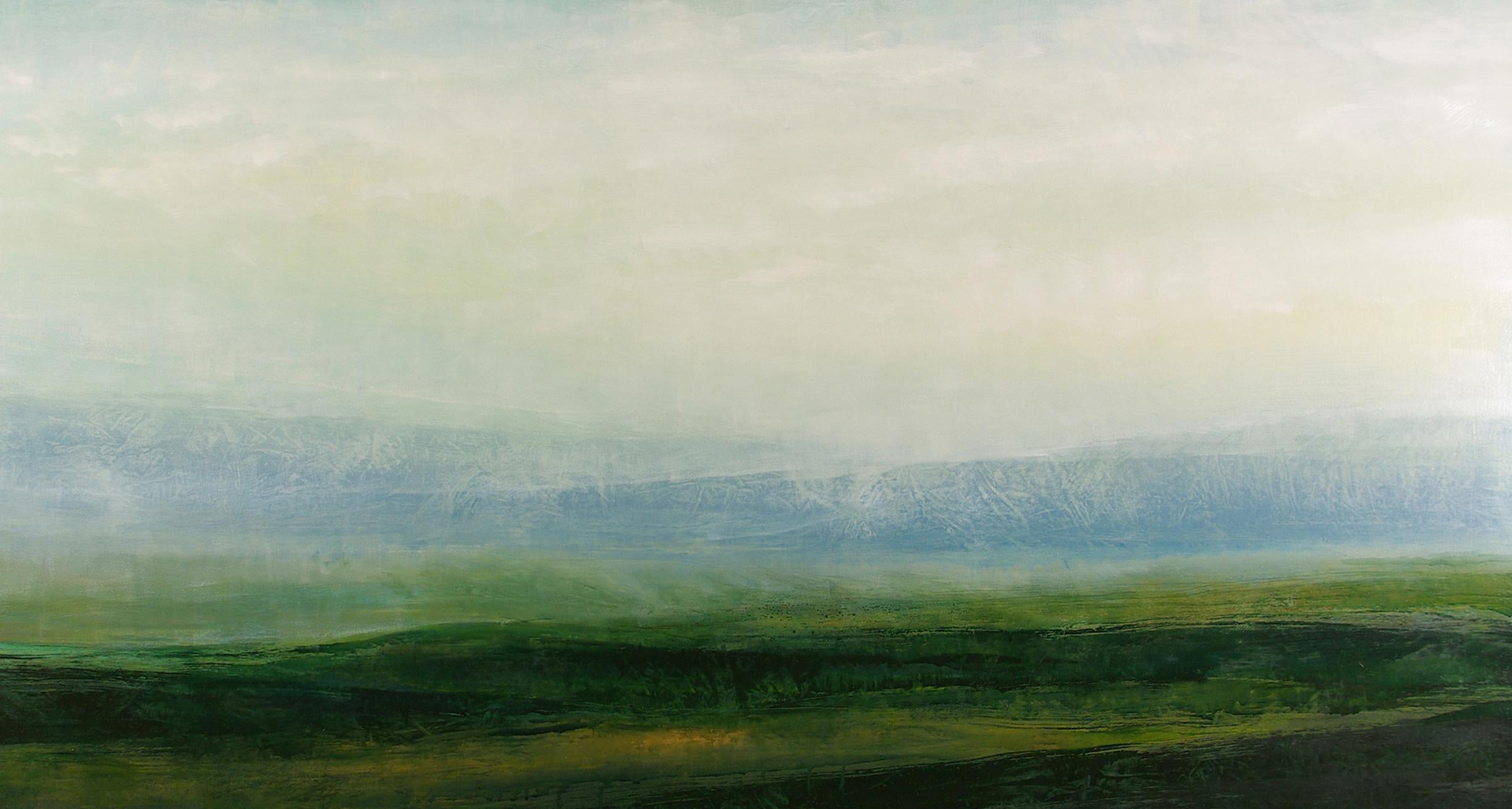 Section 30 - Peinture de paysage, huile sur toile d'origine - Contemporain Painting par Don Pollack