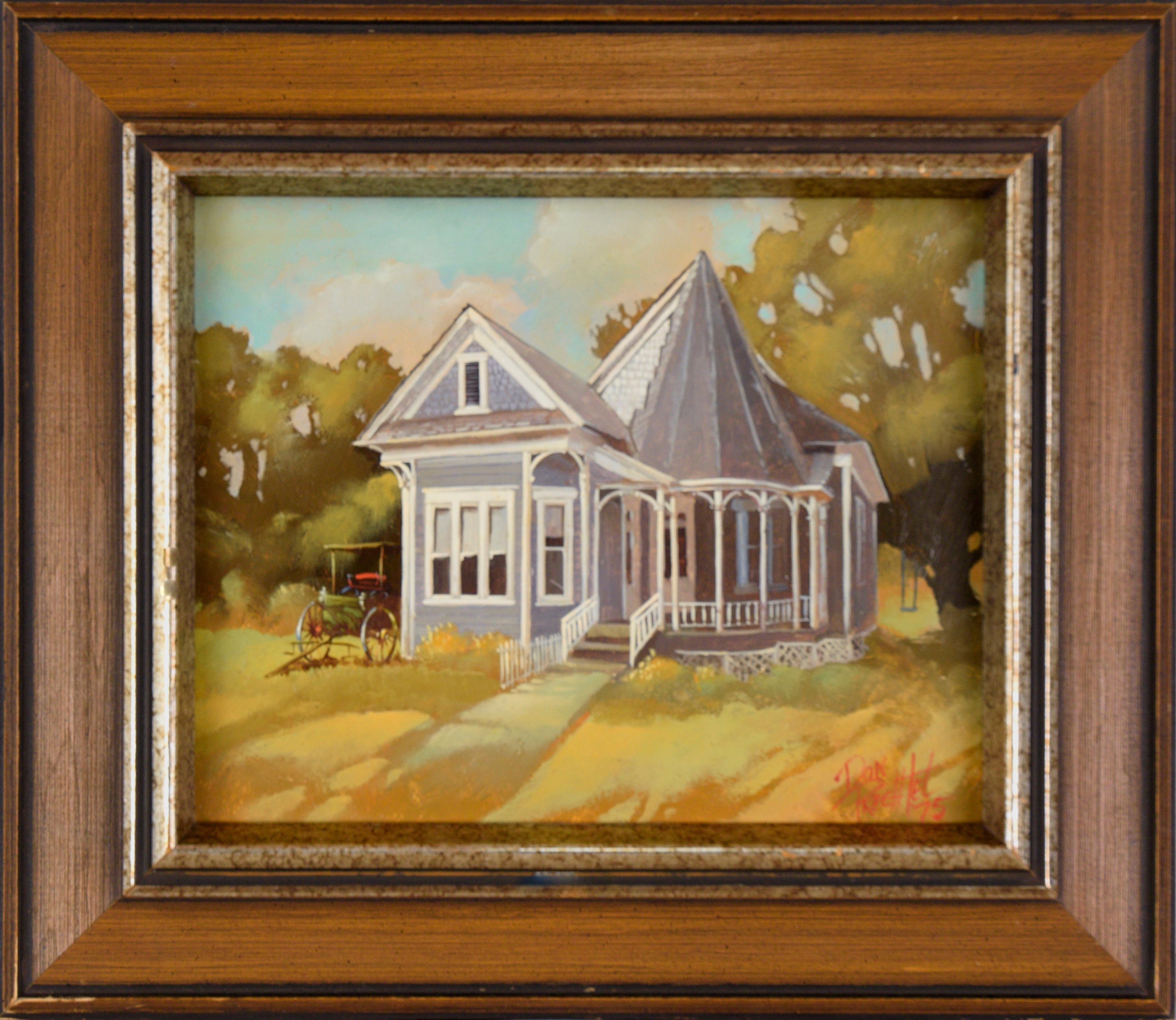 Don Prechtel Landscape Painting - "Dr. Snapp House" Oil Painting 
