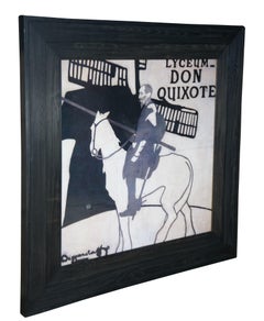 Don Quixote Lyceum Theater William Nicholson James Pryde Ad Poster 52"