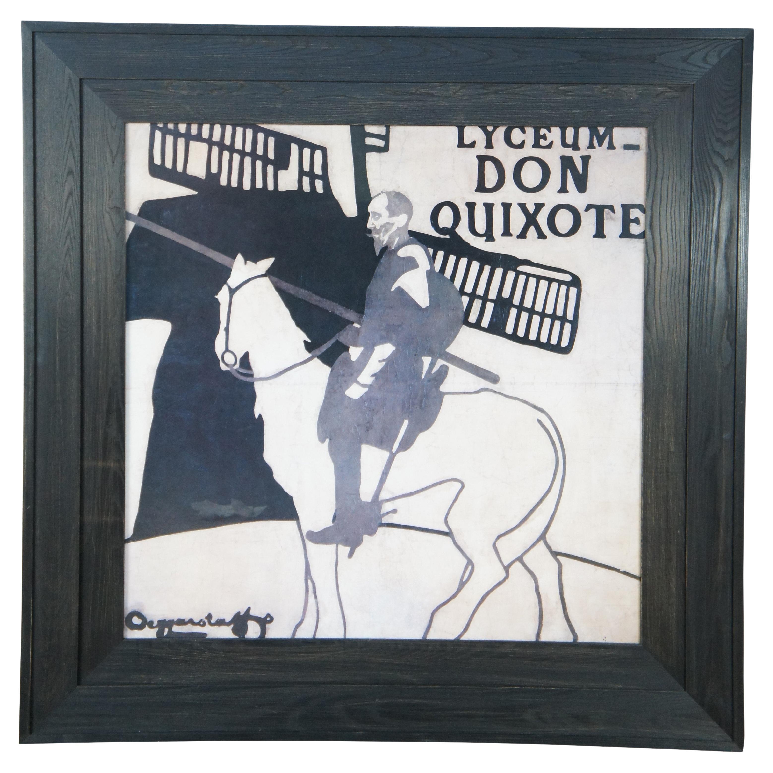 Don Quixote Lyceum Theater William Nicholson James Pryde Ad Poster 52"