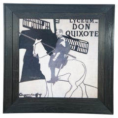 Don Quixote Lyceum Theater William Nicholson James Pryde Ad Poster 52"