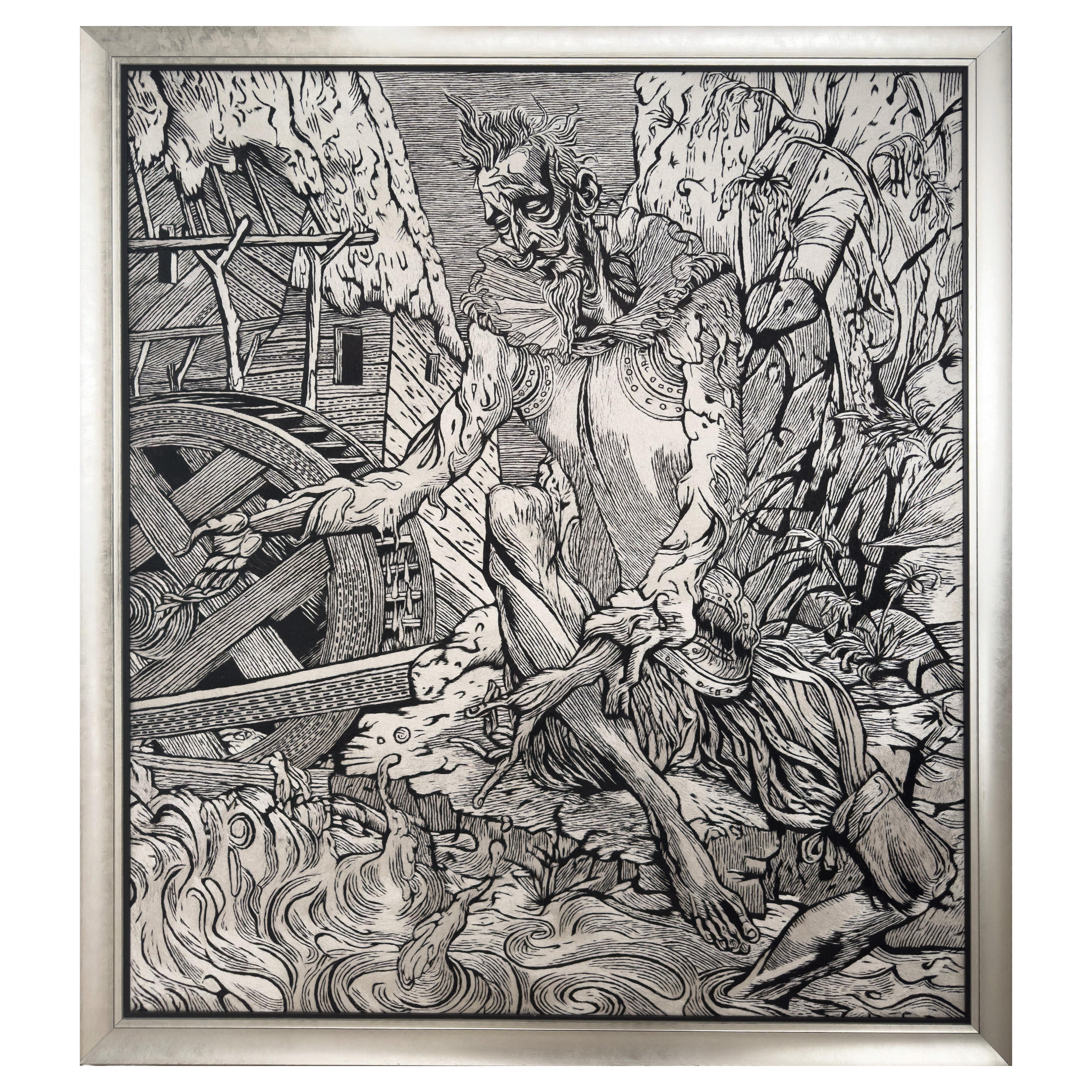 "Don Quixote": A Monumental 1/1 Museum-Scale Silk Tapestry