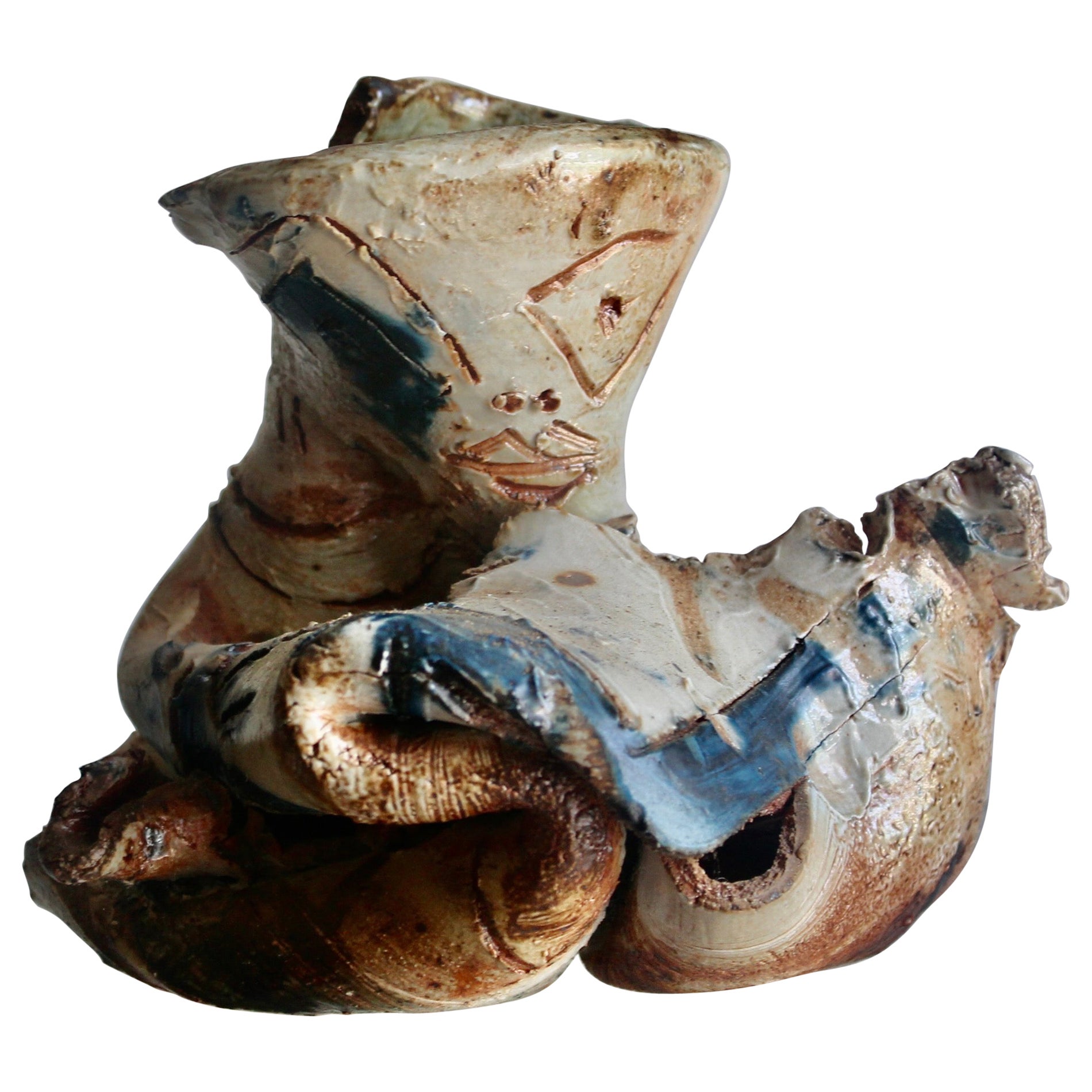 Don Reitz Important Abstract Expressionist Ceramic Sculpture