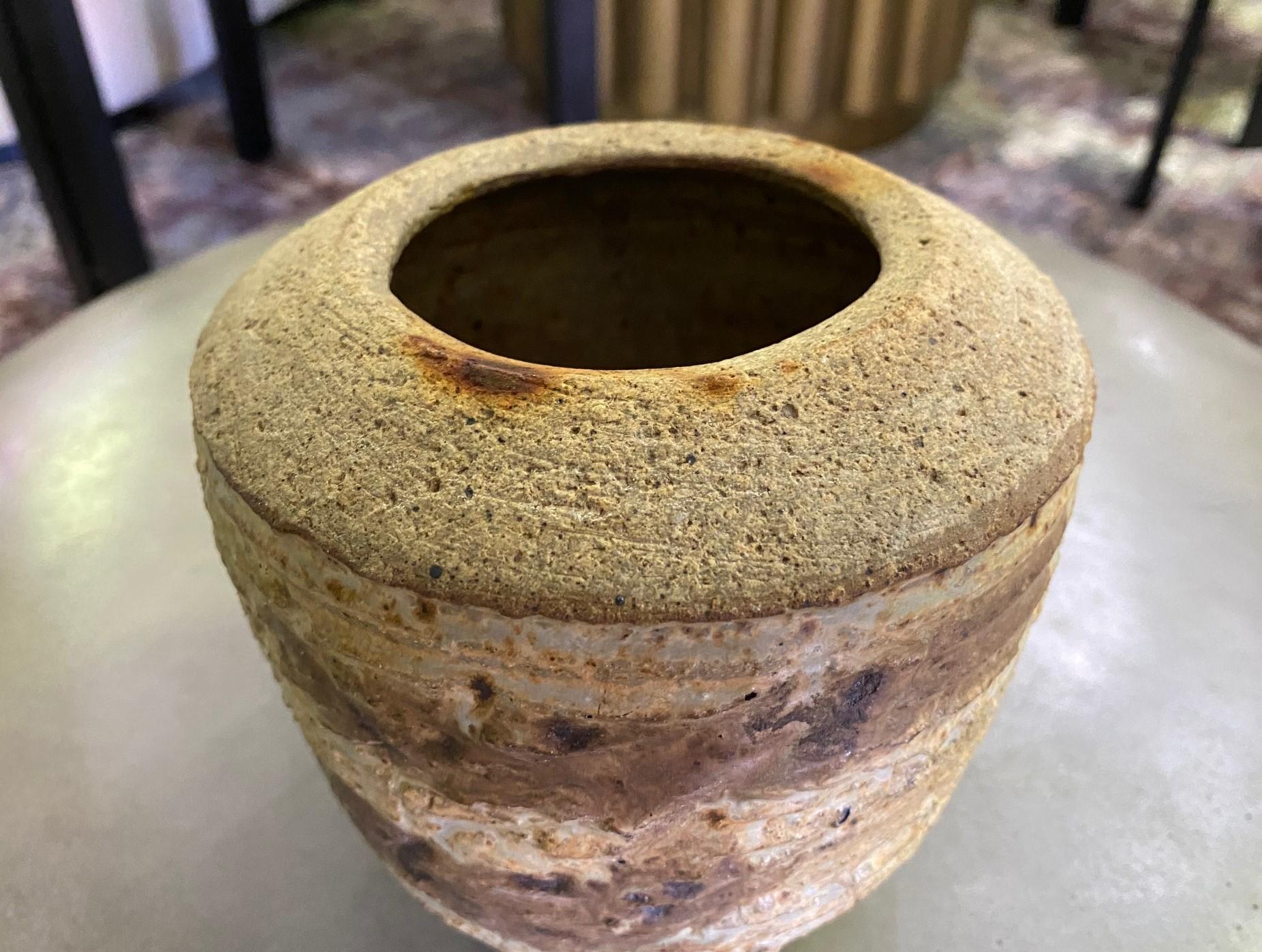20th Century Don Reitz Signed Salt Fired Studio Ceramic Pottery Sculpture Vase For Sale