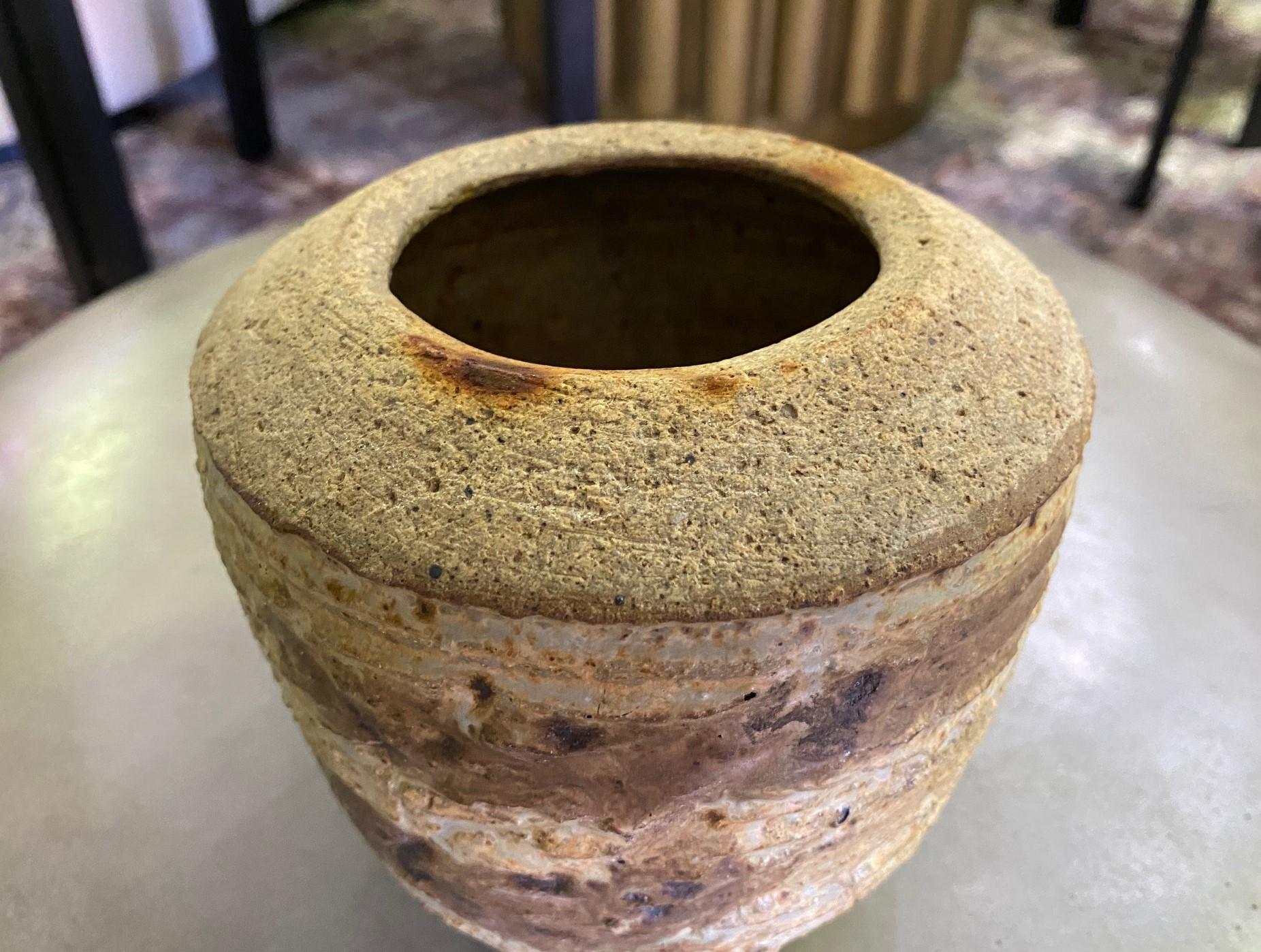 Don Reitz Signed Salt Fired Studio Ceramic Pottery Sculpture Vase In Good Condition For Sale In Studio City, CA