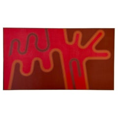 Don Roberts Hard Edge Abstract Painting California 1970