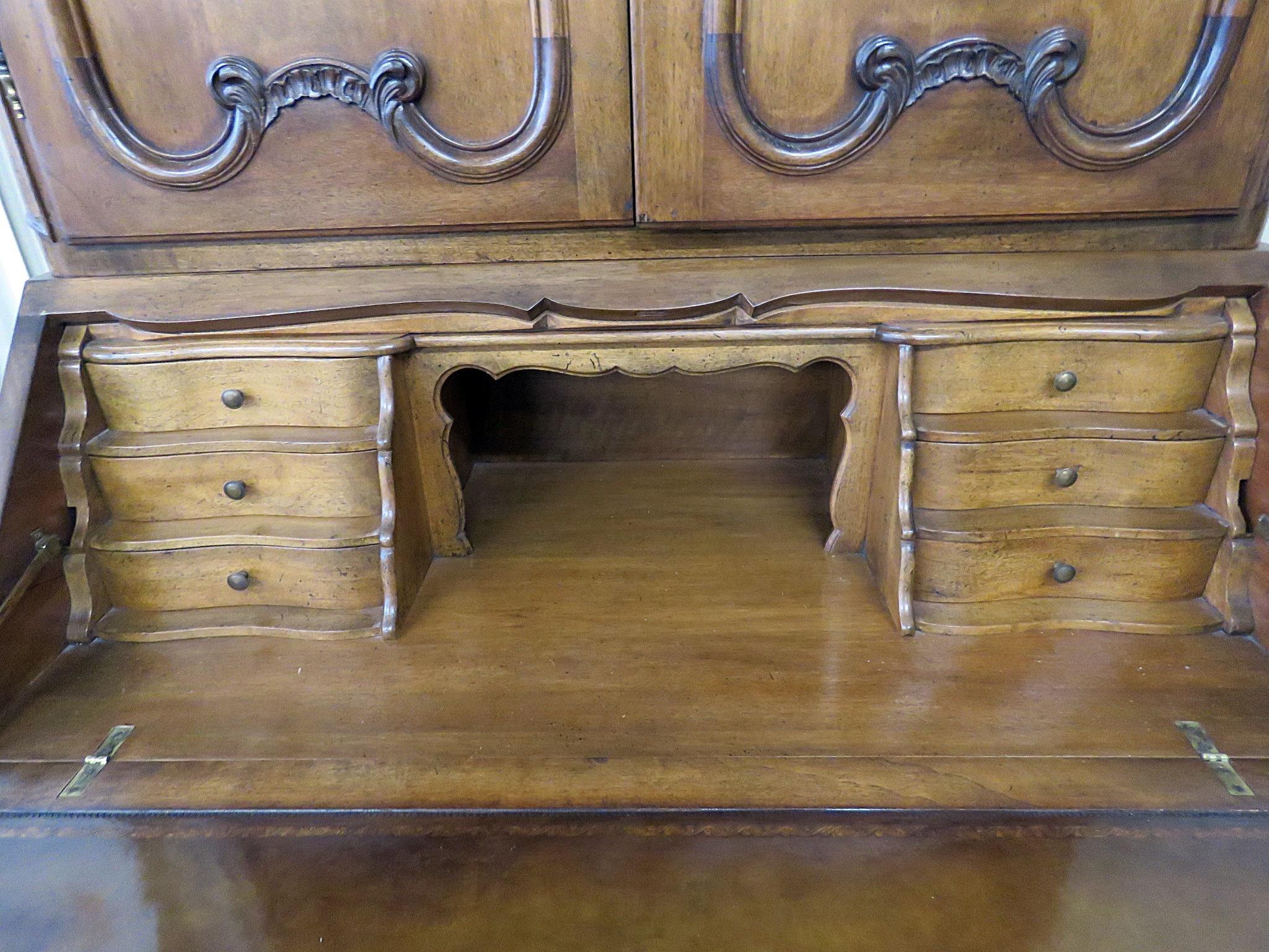 20th Century Don Rousseau Country French Secretary Desk