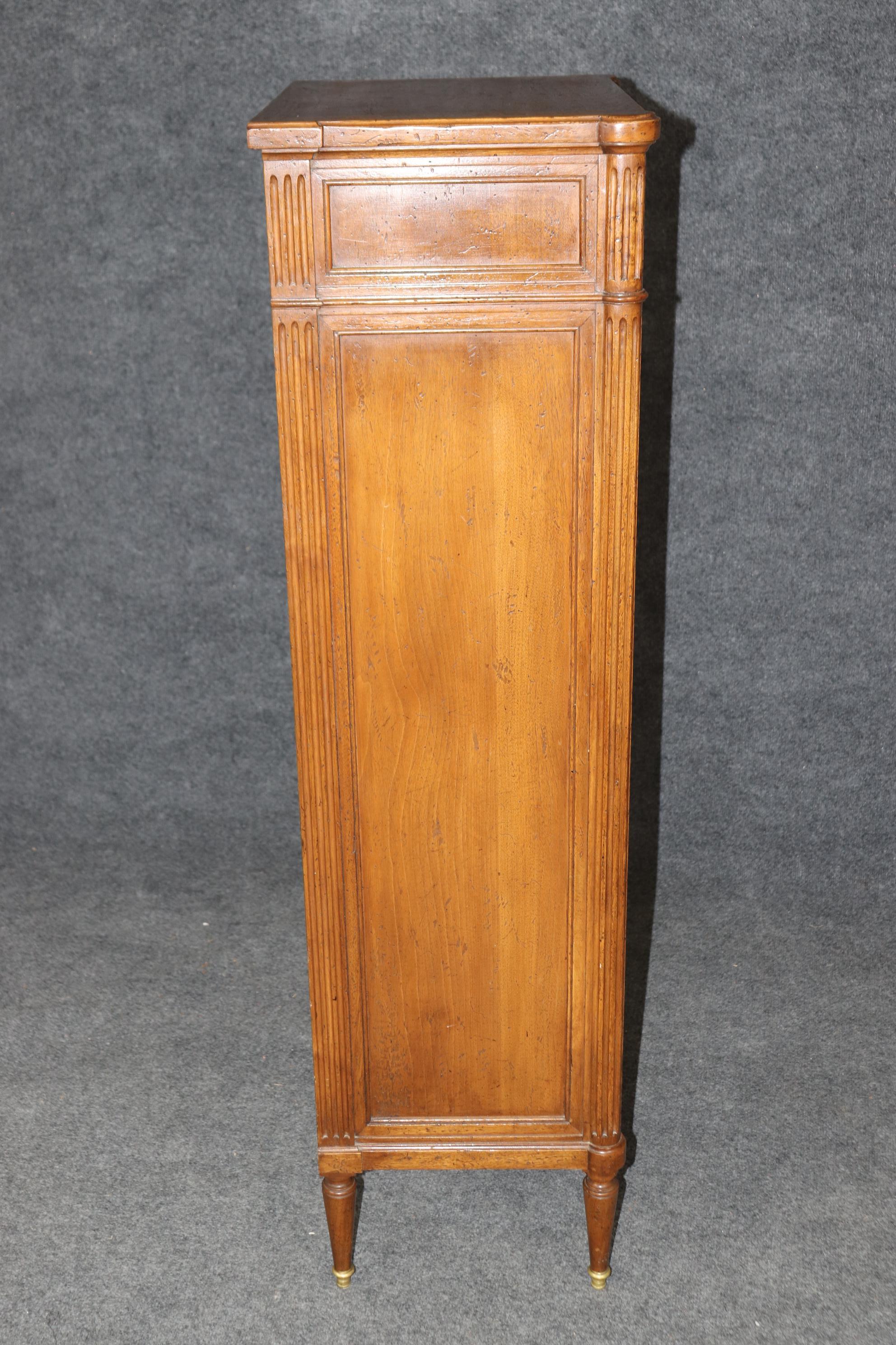 Don Ruseau Walnut French Louis XVI Style Lingerie Chest Dresser Circa 1960s For Sale 3