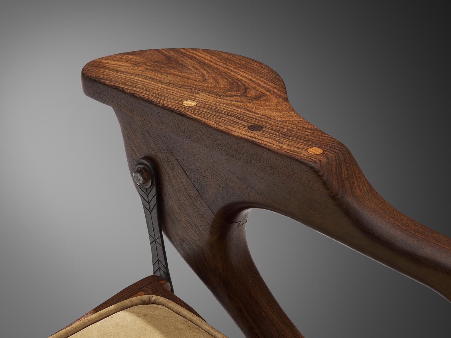 Cocobolo Don S. Shoemaker Armchair for Señal Furniture, Mexico