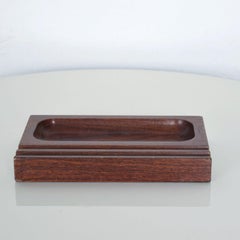 Don S Shoemaker Porte-stylos à monnaie en cocobolo Plateau organisateur de bureau:: 1960s