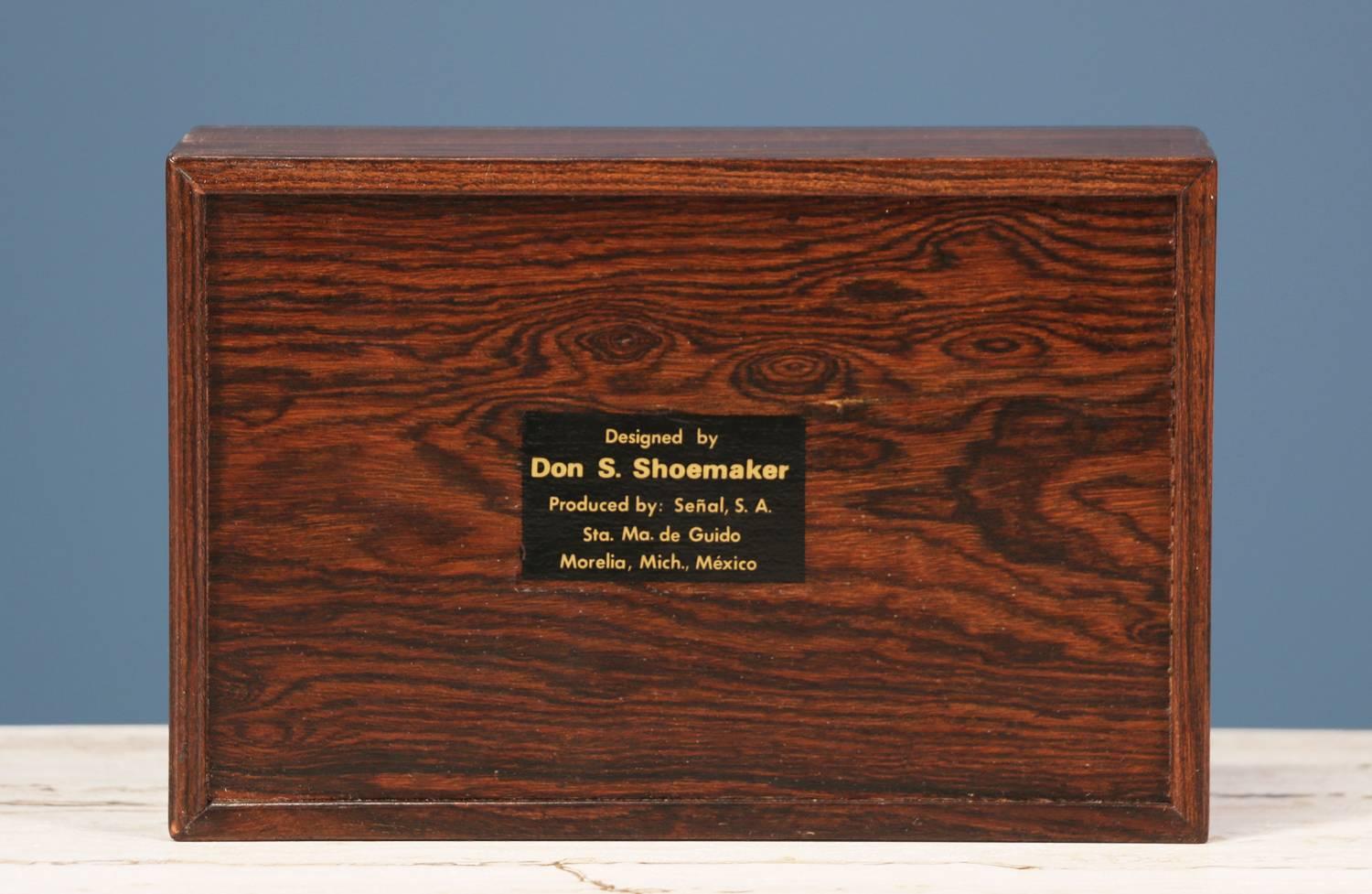 Mid-Century Modern Don S. Shoemaker Rosewood Box for Señal Furniture
