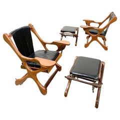 Don S. Shoemaker Swinger Chairs and Suspension Footstools