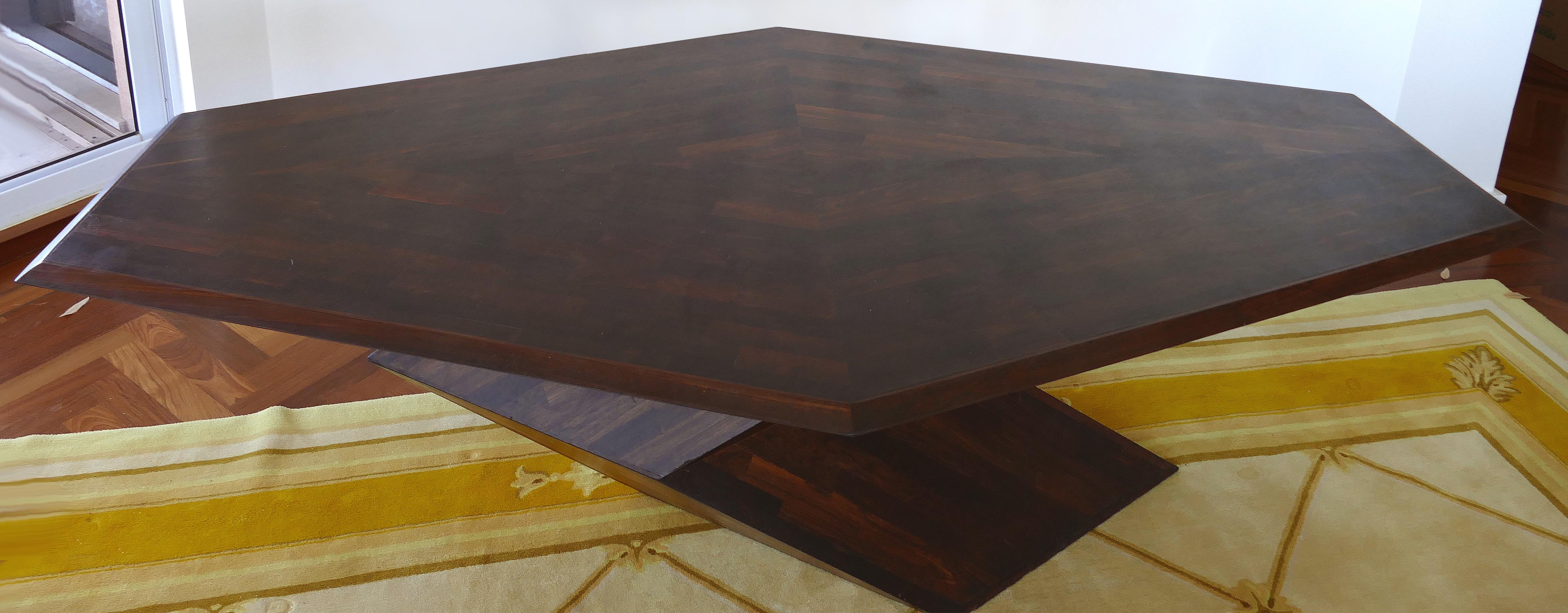 20th Century Don S. Shoemaker Wood Dining Table for Señal Furniture S.A. of Mexico