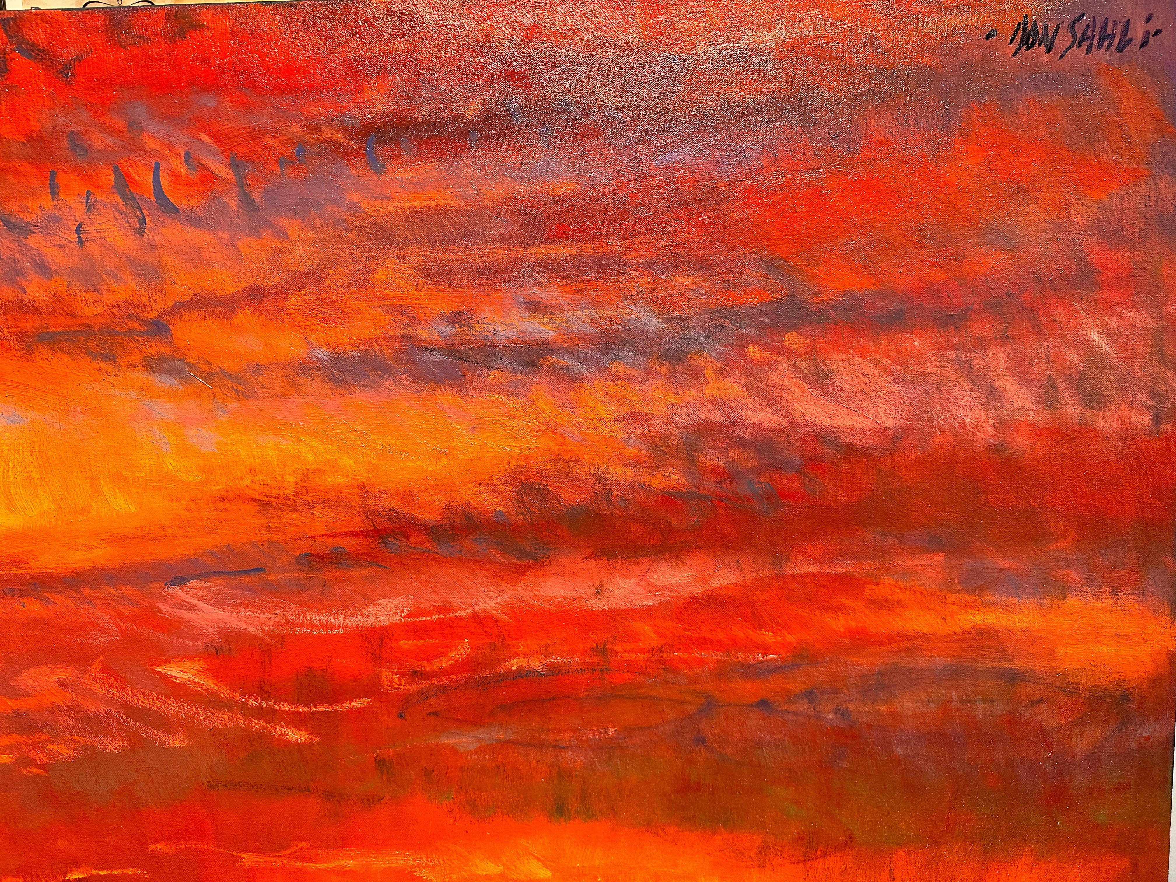 « Grand Illumination », Don Sahli, 60x70, paysage à l'huile impressionniste original en vente 5